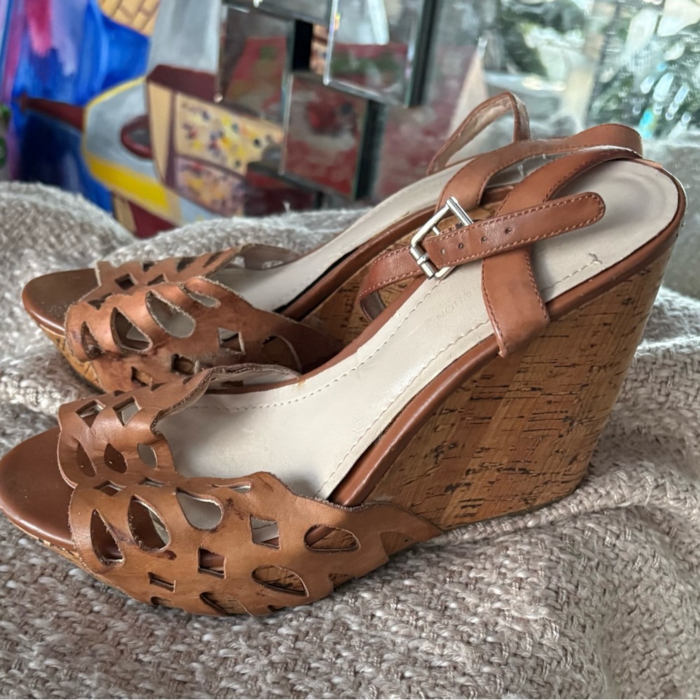 Brown Wedge Sandals